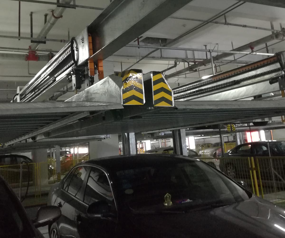 雙柏單列PSH2二層升降橫移機械式立體停車(chē)設備