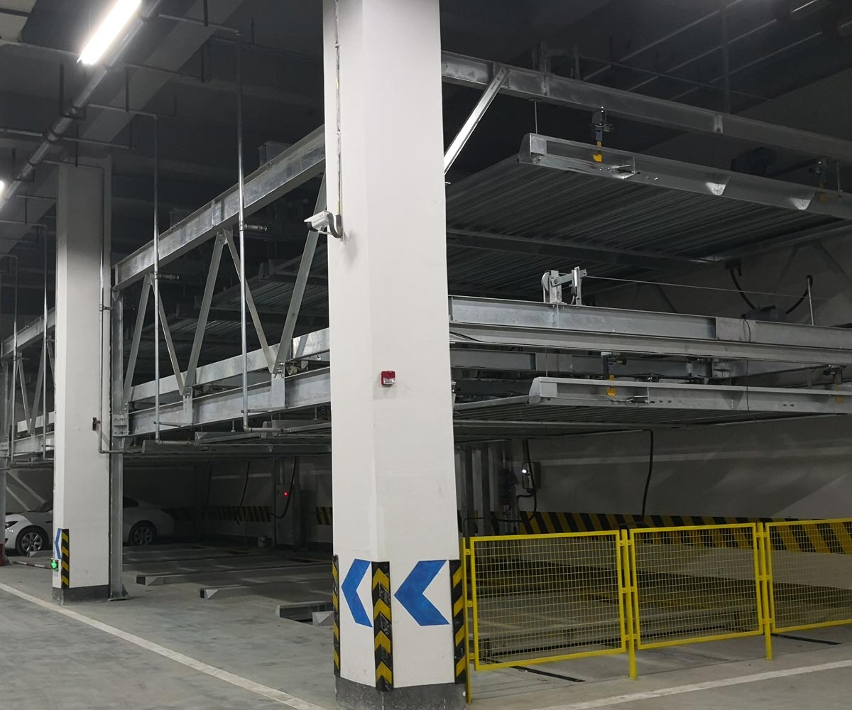 龍泉驛負一正三地坑PSH4D1四層升降橫移機械式立體停車(chē)設備