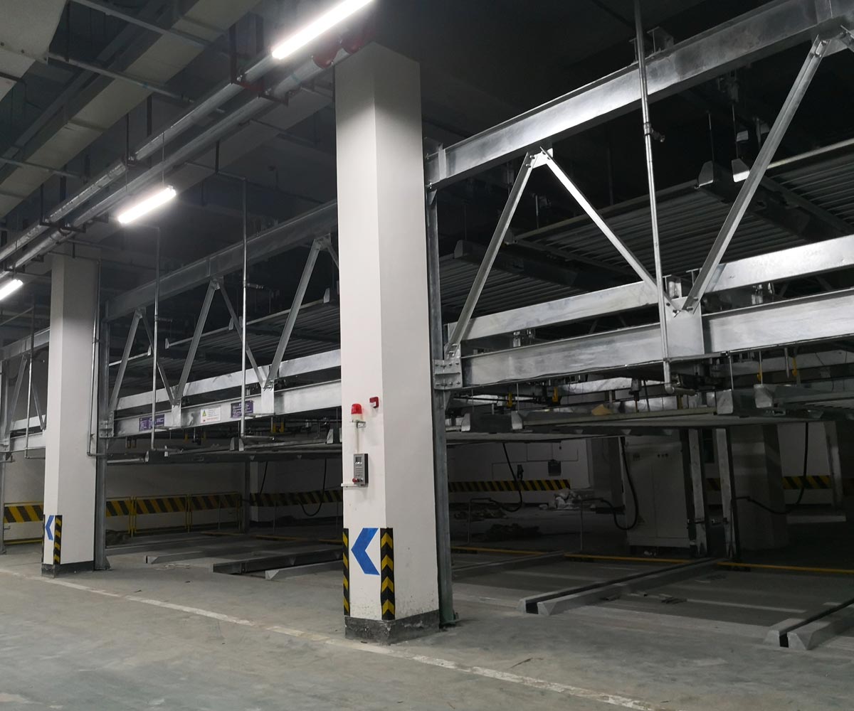 朝天PSH5五層升降橫移機械式立體停車(chē)設備