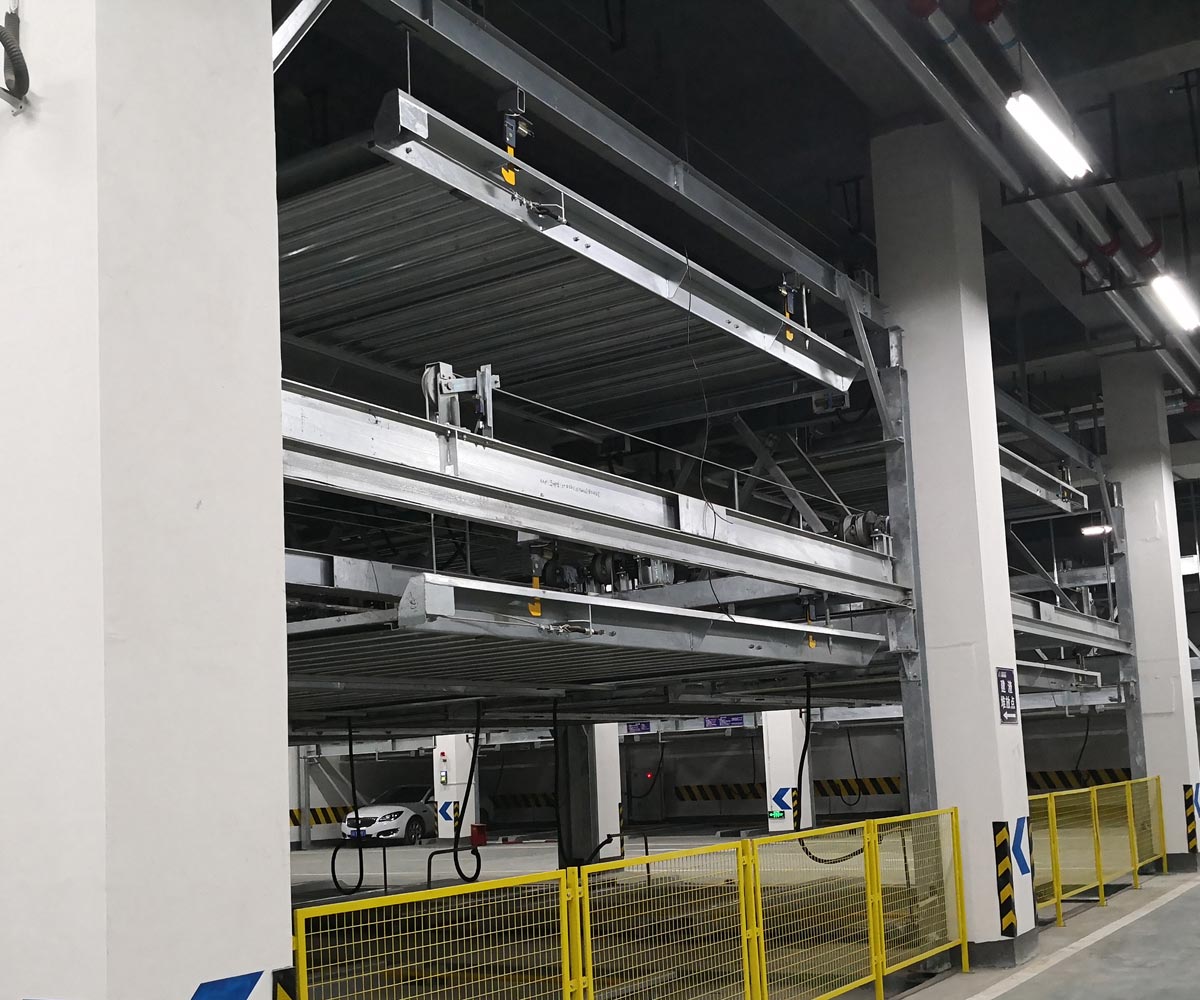 東興負二正三地坑式PSH5D2五層升降橫移機械式立體停車(chē)設備