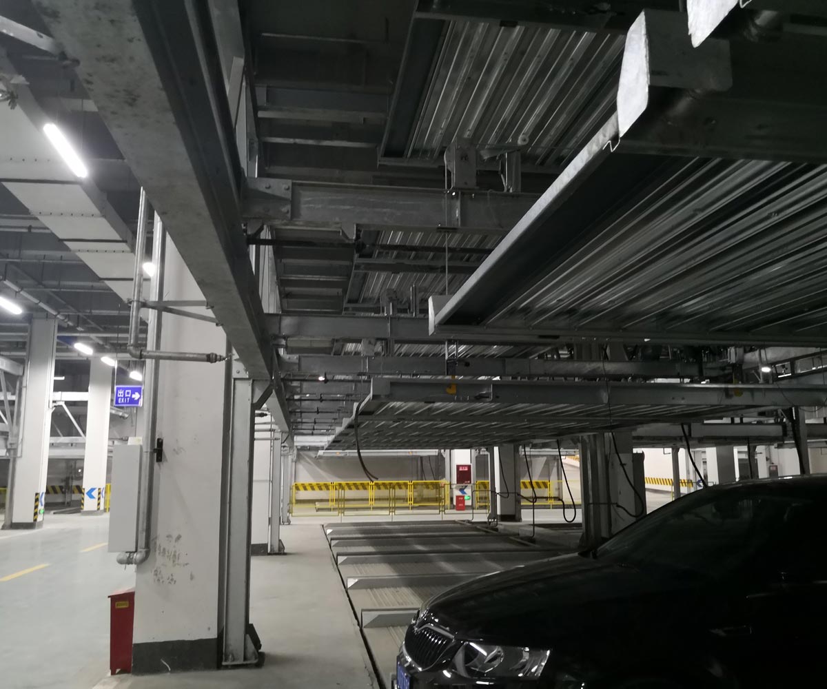 云縣負一正四地坑式PSH5D1五層升降橫移機械式立體停車(chē)設備